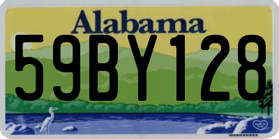 AL license plate 59BY128