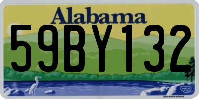 AL license plate 59BY132