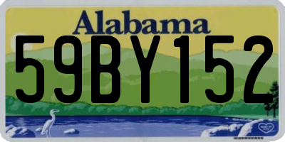 AL license plate 59BY152