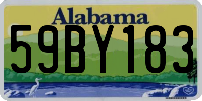 AL license plate 59BY183