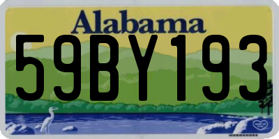 AL license plate 59BY193
