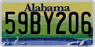 AL license plate 59BY206