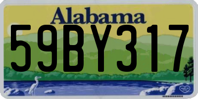 AL license plate 59BY317