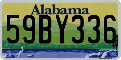 AL license plate 59BY336