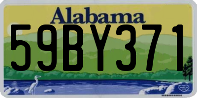 AL license plate 59BY371