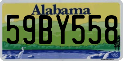 AL license plate 59BY558