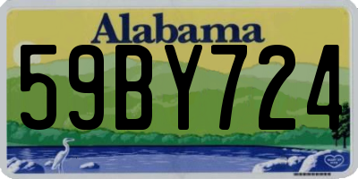 AL license plate 59BY724