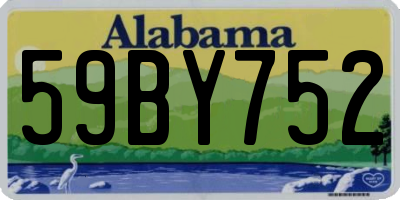 AL license plate 59BY752