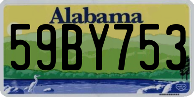 AL license plate 59BY753