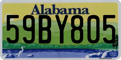 AL license plate 59BY805