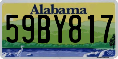 AL license plate 59BY817