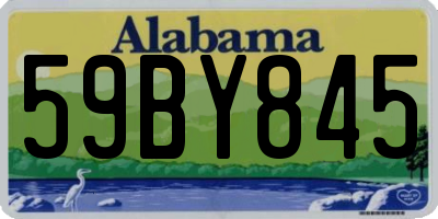AL license plate 59BY845