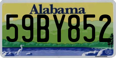 AL license plate 59BY852