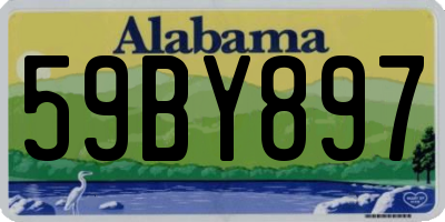 AL license plate 59BY897