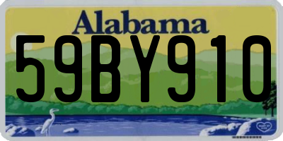 AL license plate 59BY910
