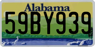 AL license plate 59BY939