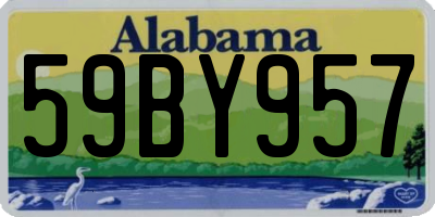 AL license plate 59BY957