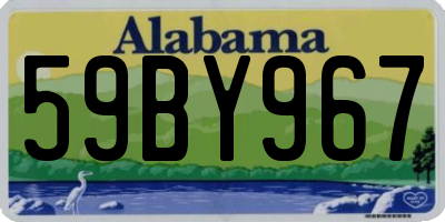 AL license plate 59BY967