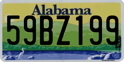 AL license plate 59BZ199
