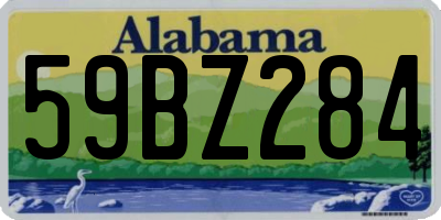AL license plate 59BZ284