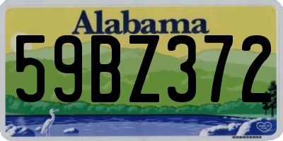 AL license plate 59BZ372