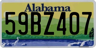 AL license plate 59BZ407