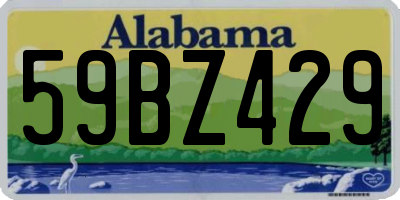 AL license plate 59BZ429