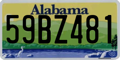 AL license plate 59BZ481