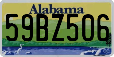 AL license plate 59BZ506
