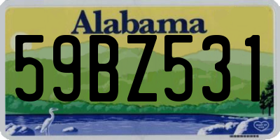 AL license plate 59BZ531