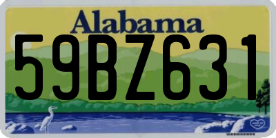 AL license plate 59BZ631