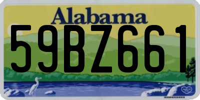 AL license plate 59BZ661