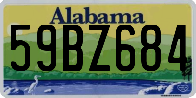 AL license plate 59BZ684