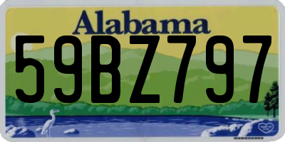 AL license plate 59BZ797