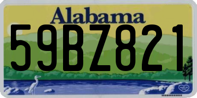 AL license plate 59BZ821