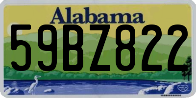 AL license plate 59BZ822