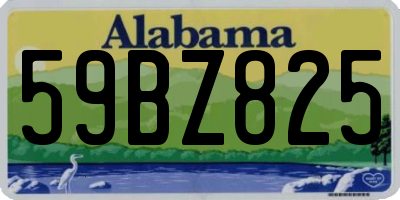 AL license plate 59BZ825