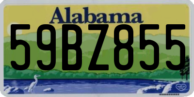 AL license plate 59BZ855