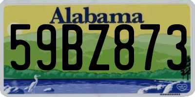 AL license plate 59BZ873