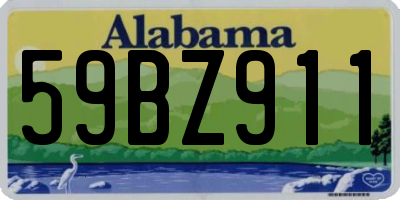 AL license plate 59BZ911