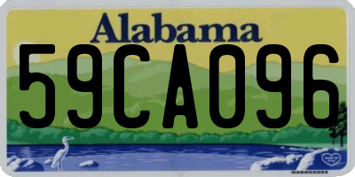 AL license plate 59CA096