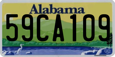 AL license plate 59CA109
