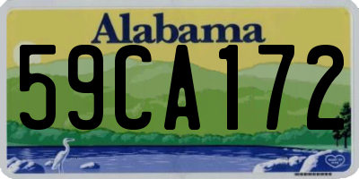 AL license plate 59CA172