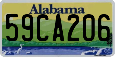 AL license plate 59CA206