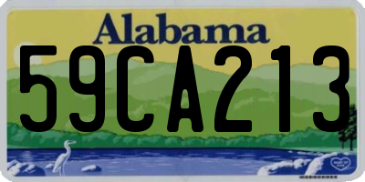 AL license plate 59CA213