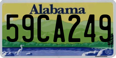 AL license plate 59CA249