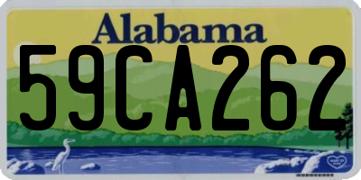 AL license plate 59CA262