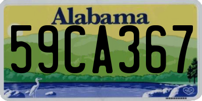 AL license plate 59CA367