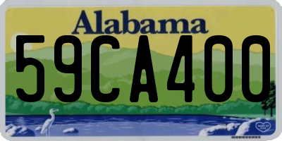 AL license plate 59CA400