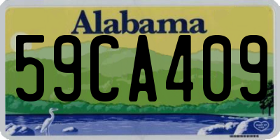 AL license plate 59CA409